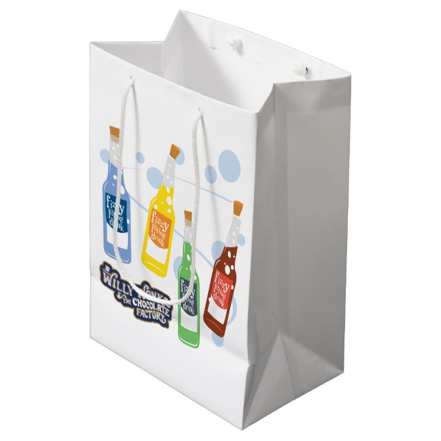 Sac Cadeau Moyen Graphique de boisson de levage Fizzy (Devant Angle)
