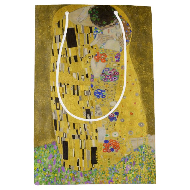 Sac Cadeau Moyen Gustav Klimt - Le baiser (Devant)