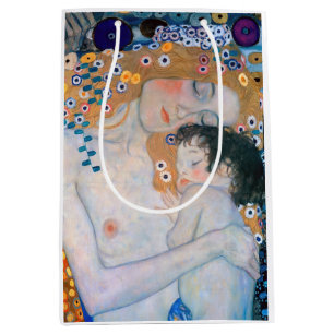 Sac Cadeau Moyen Gustav Klimt - Mère et Enfant