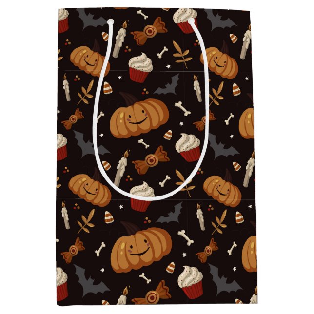 Sac Cadeau Moyen Halloween éffrayant (Devant)