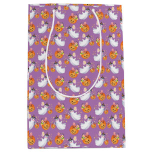 Sac Cadeau Moyen Halloween fantôme et sucreries sans soudure wrappi