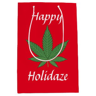 Sac Cadeau Moyen Happy Holidaze Personnalisé
