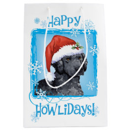 Sac Cadeau Moyen Happy Howlidays Retriever recouvert de boue