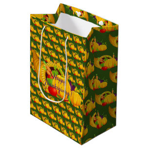 Sac Cadeau Moyen Happy Thanksgiving