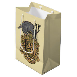 Sac Cadeau Moyen Harry Potter Cimier de Hufflepuff avec Badger