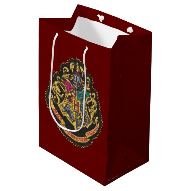 Sac Cadeau Moyen Harry Potter | CIMIER DE POUDLARD (Devant Angle)