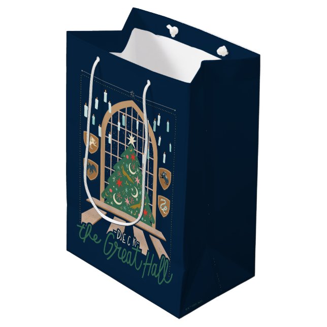 Sac Cadeau Moyen Harry Potter | Deck the Great Hall (Devant Angle)