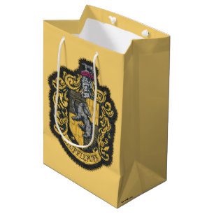 Sac Cadeau Moyen Harry Potter Patch de crête de Hufflepuff
