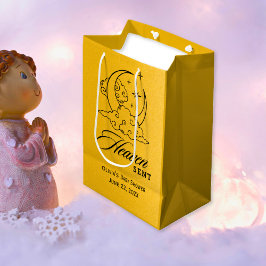 Sac Cadeau Moyen Heaven envoyé Baby shower Gold Moon Stars