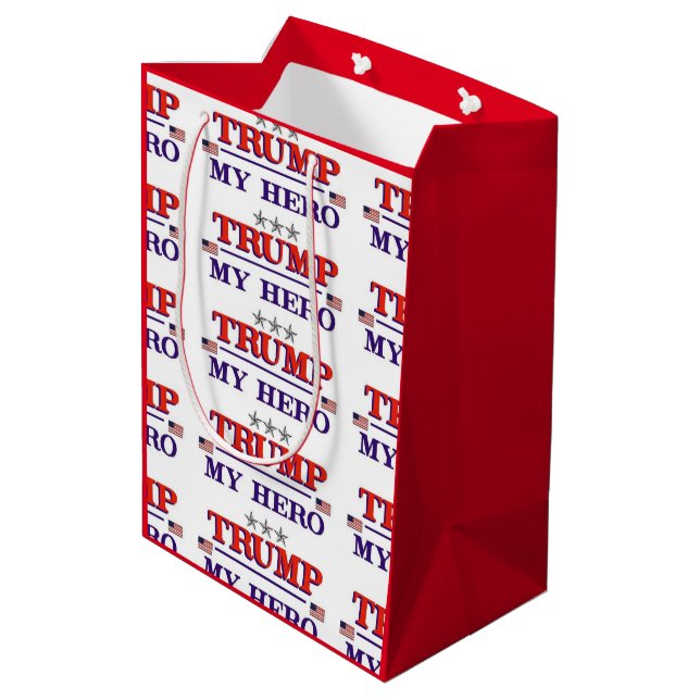 Sac Cadeau Moyen Héros TRUMP (Dos Angle)