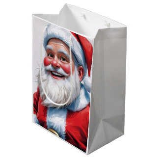 Sac Cadeau Moyen Holiday Blessings Santa Christmas Gift Bags