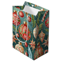 Sac Cadeau Moyen Holiday Ornaments 