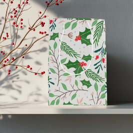 Sac Cadeau Moyen Holly Berry Noël