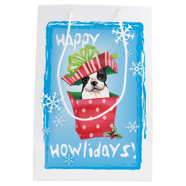 Sac Cadeau Moyen Howlidays heureux Boston (Dos)