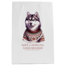Husky de Noël Cadeau de Fêtes Personnalisé
