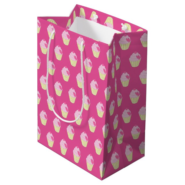 Sac Cadeau Moyen illusima rose (Dos Angle)