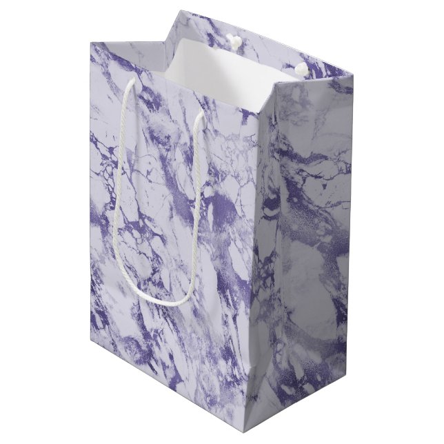 Sac Cadeau Moyen Imaginaire Abstrait pourpre (Devant Angle)