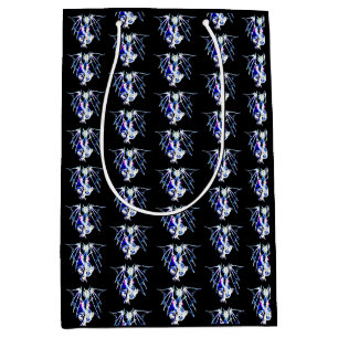 Sac Cadeau Moyen Imaginaire Sea Beast Dragon noir