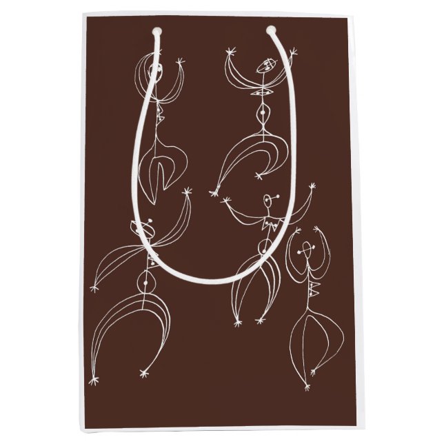 Sac Cadeau Moyen impression de danse interprétative (Devant)