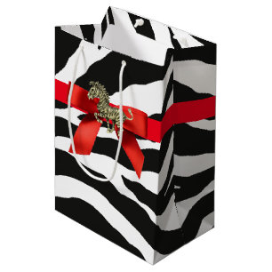 Sac Cadeau Moyen Impression Zebra