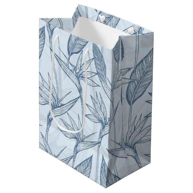 Sac Cadeau Moyen Imprimé hawaïen (Devant Angle)