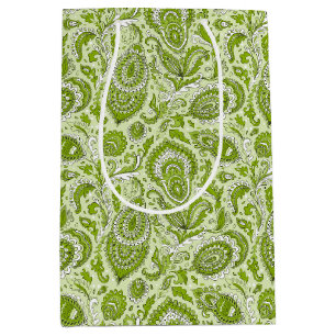 Sac Cadeau Moyen Indian style paisley floral seamless