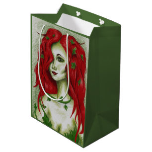 Sac Cadeau Moyen Ivy Nymph Redhead femme Pixie Imaginaire Art