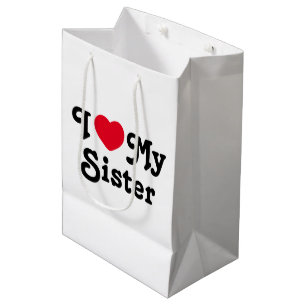 Sac Cadeau Moyen J'aime ma soeur