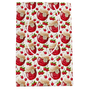 Sac Cadeau Moyen Jam cerise
