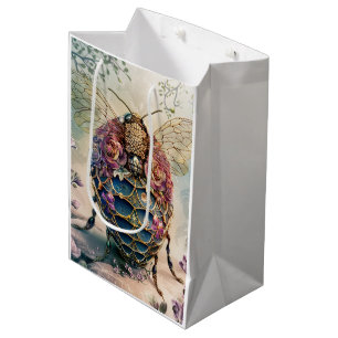 Sac Cadeau Moyen Jardin de Rêves Enchanté aux Abeilles (4)