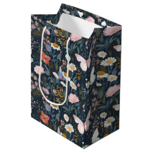 Sac Cadeau Moyen Jardin des papillons