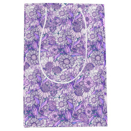 Sac Cadeau Moyen Jardin Fleur sauvage violet australien