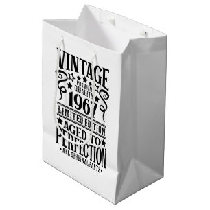 Sac Cadeau Moyen Joli anniversaire 1967
