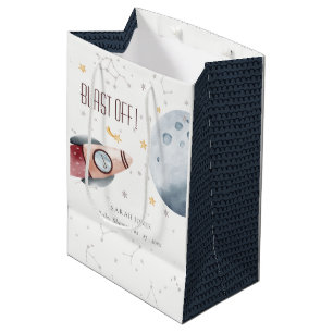 Sac Cadeau Moyen Joli espace extra-atmosphérique Planète étoile Bab