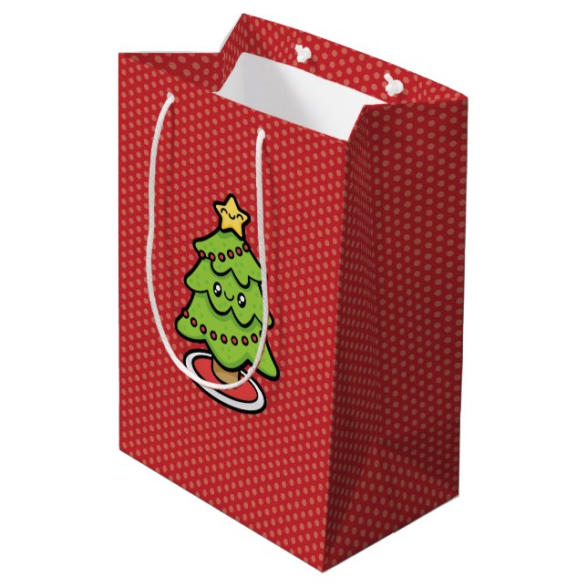 Sac Cadeau Moyen Joli sapin de Noël (Dos Angle)