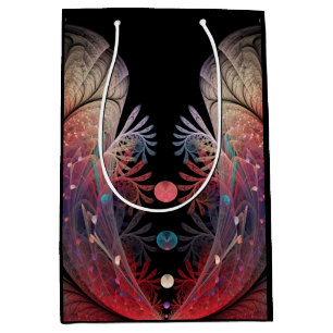 Sac Cadeau Moyen Jonglage Abstrait Moderne Fantaisie Art Fractal