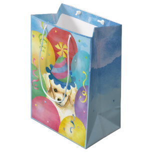 Sac Cadeau Moyen Jouet aux ballons d'anniversaire