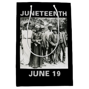 Sac Cadeau Moyen Jour de Juneteenth 1866 : Célébration de l'émancip