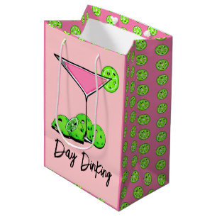 Sac Cadeau Moyen Jour Diner Cocktail Cosmo Rose, Pickleball Limes