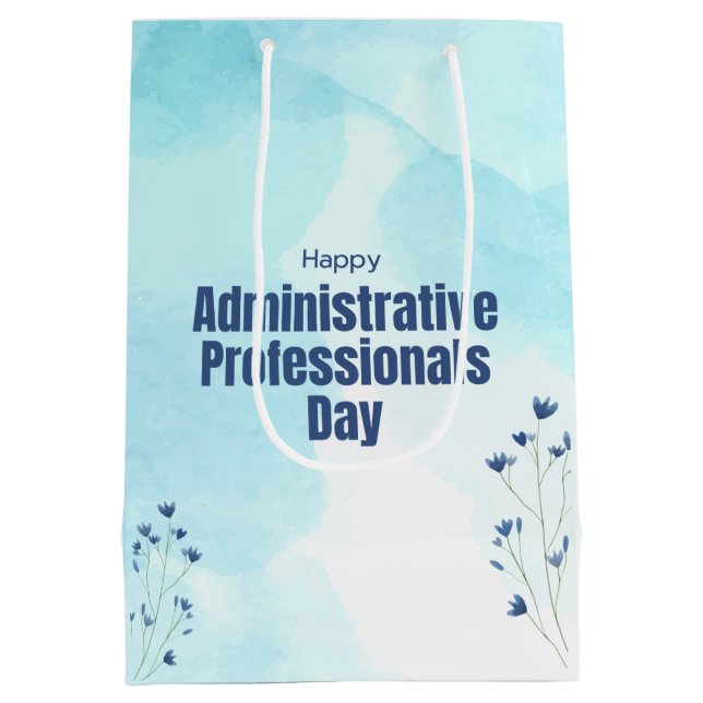 Sac Cadeau Moyen Journée des professionnels de l'administration (Dos)