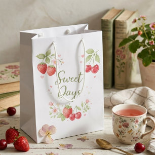 Sac Cadeau Moyen Jours Sucrés Cadeau de Fruits Floraux
