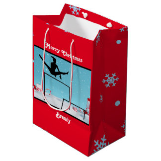 Sac Cadeau Moyen Joyeuse Gymnastique de Noël