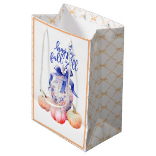 Sac Cadeau Moyen Joyeux automne Y'all Chinoiserie Ginger Jar Citr