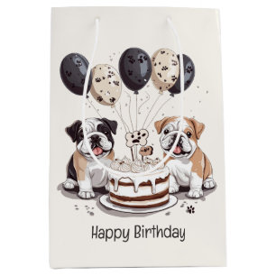 Sac Cadeau Moyen Joyeux Bulldogs anglais