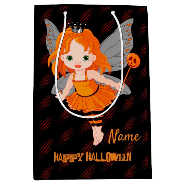 Sac Cadeau Moyen Joyeux Halloween (Devant)