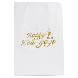 Sac Cadeau Moyen Joyeux Holi-Yays ! Design de fête