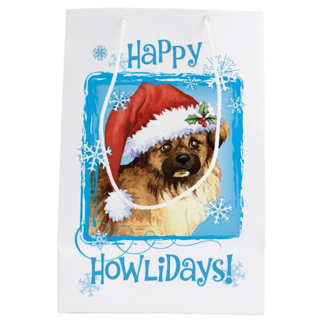 Sac Cadeau Moyen Joyeux Howlidays Espagnol Tibétain (Dos)