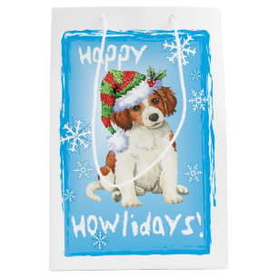 Sac Cadeau Moyen Joyeux Howlidays Kooikerhondje
