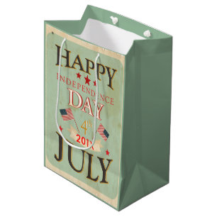 Sac Cadeau Moyen Joyeux Jour de l'Indépendance 4 juillet