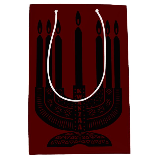 Sac Cadeau Moyen Joyeux Kwanzaa (Devant)
